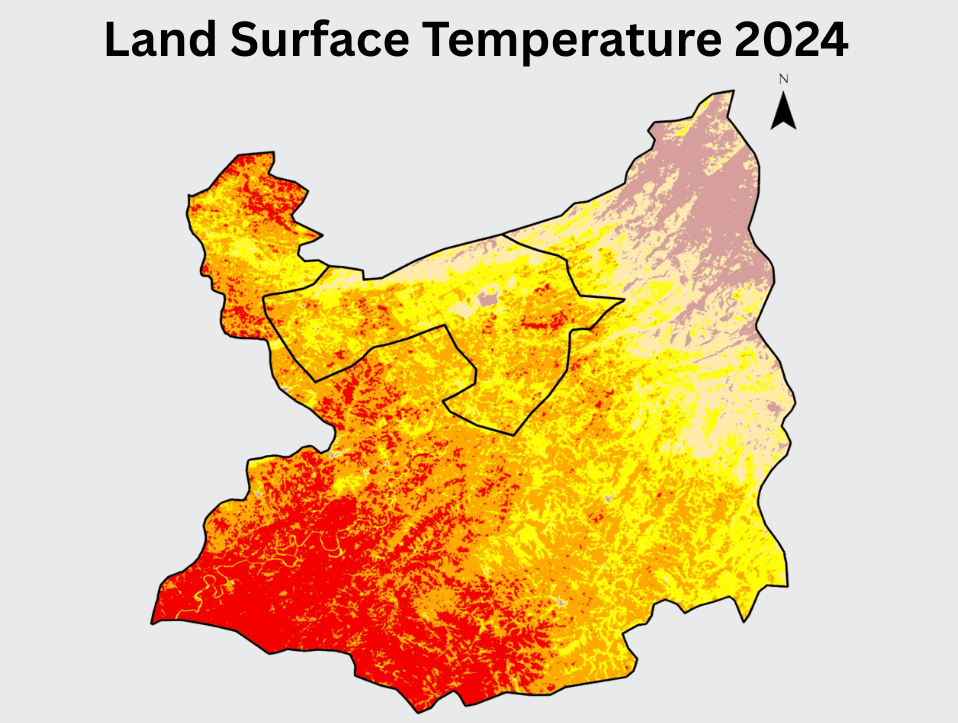 Urbanization on Urban Heat Island Using Geospatial Indicators