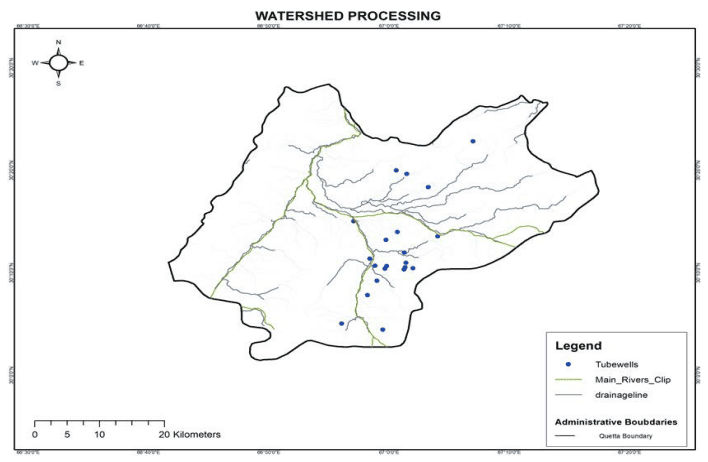Quetta City Tube Well Location