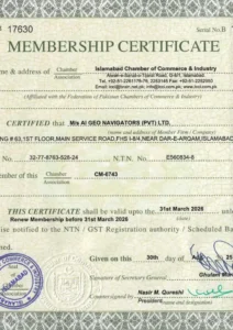 Chamber of Commerce Certificate