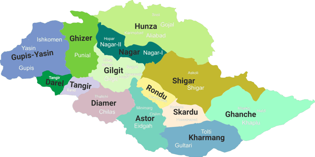Gilgit Baltistan through GIS
